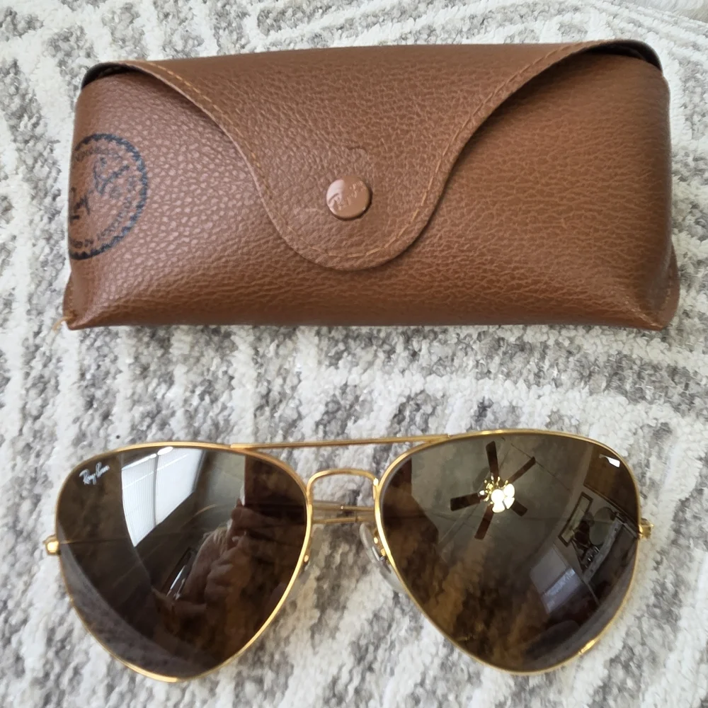 VINTAGE RAY BAN B&L B15 TOP-GRADIENT MIRRORED  AVIATOR SUNGLASSES‎